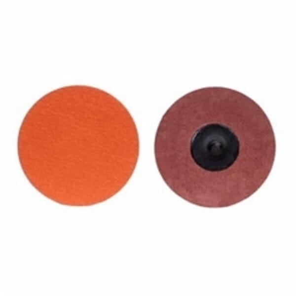 Norton Blaze 66261043419 R980P Conformable Coated Abrasive Quick-Change Disc, 2 in Dia, 100 Grit, Medium Grade, Ceramic Alumina Abrasive, Type TR (Type III) Attachment