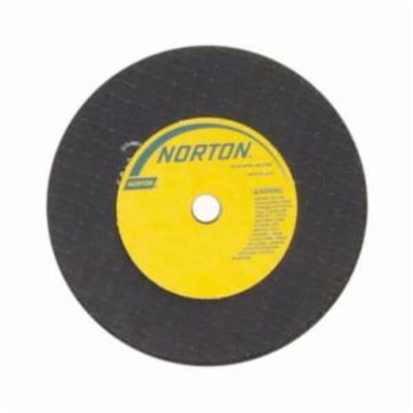 Norton 66243517454 U57A Small Diameter Cut-Off Wheel, 4 in Dia x 1/16 in THK, 3/8 in Center Hole, 36 Grit, Aluminum Oxide Abrasive
