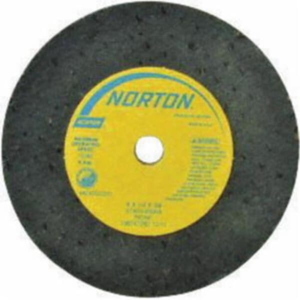 Norton Gemini 66243522417 57A Type 01 Portable Snagging Wheel, 3 in Dia Max, 1/2 in THK, 1/2 in L, Straight Shape