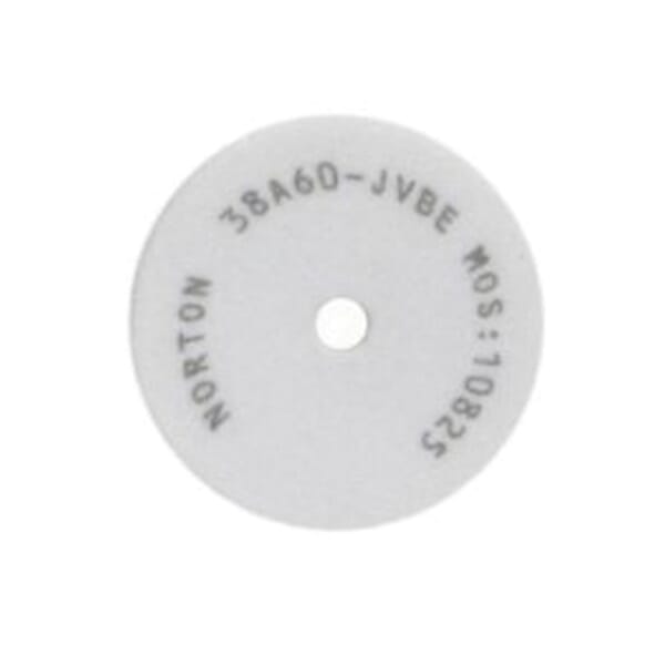Norton 66243529032 38A Straight Toolroom Wheel, 3 in Dia x 1/2 in THK, 3/8 in Center Hole, 60 Grit, Aluminum Oxide Abrasive