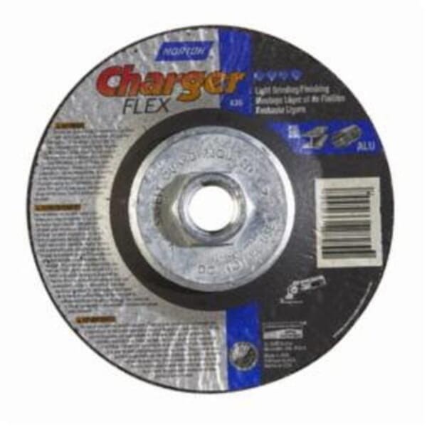 Norton Gemini 66252842203 DC4518HCHFLEX36 Flexible Cut-Off Wheel With Quick-Change Hub, 4-1/2 in Dia x 1/8 in THK, 36 Grit, Aluminum Oxide Abrasive