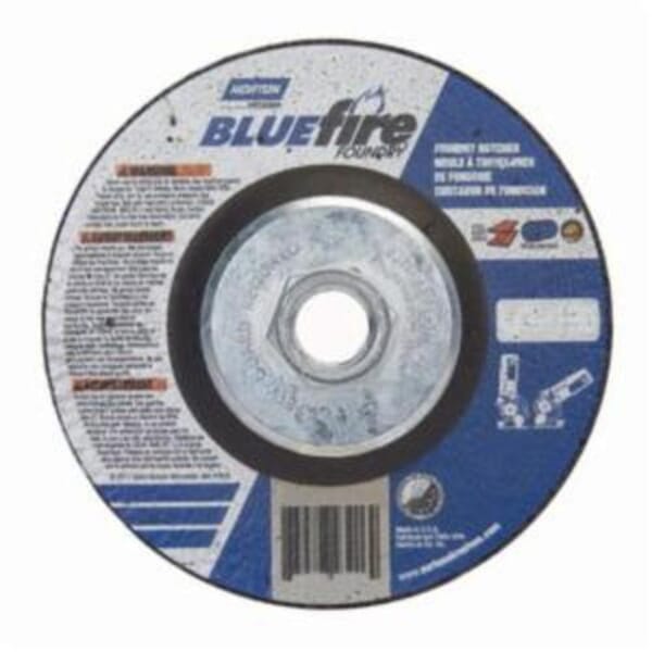 Norton BlueFire 66252843206 DC4518HCHF All Purpose Cut-Off Wheel With Quick-Change Hub, 4-1/2 in Dia x 1/8 in THK, 24 Grit, Silicon Carbide/Zirconia Alumina Abrasive