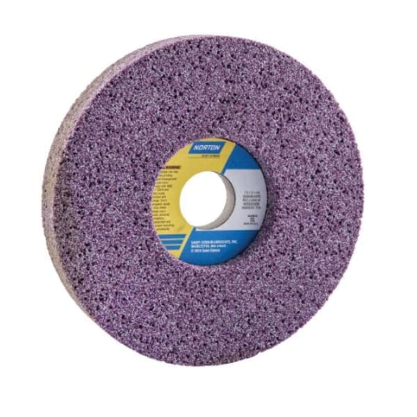 Norton 66252916228 3SGR 1-Side Recessed Toolroom Wheel, 7 in Dia x 1 in THK, 1-1/4 in Center Hole, 46 Grit, Ceramic Alumina Abrasive