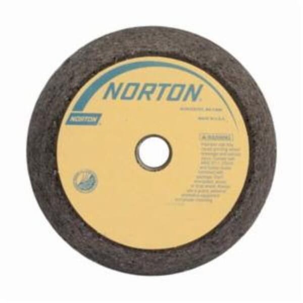 NortonBlueFire 66253146929 NV Type 11 Portable Snagging Wheel With Steel Back, 6 in Dia Max, 2 in THK