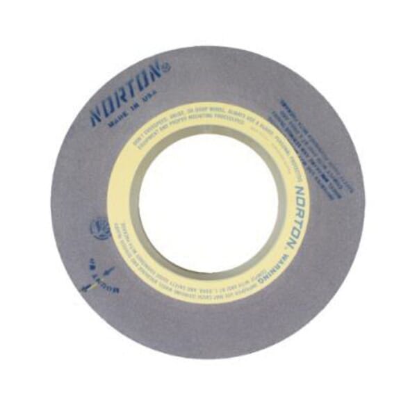Norton 66253285629 57A Straight Centerless Grinding Wheel, 24 in Dia x 2-1/2 in THK, 12 in Center Hole, 80/120 Grit, Aluminum Oxide Abrasive