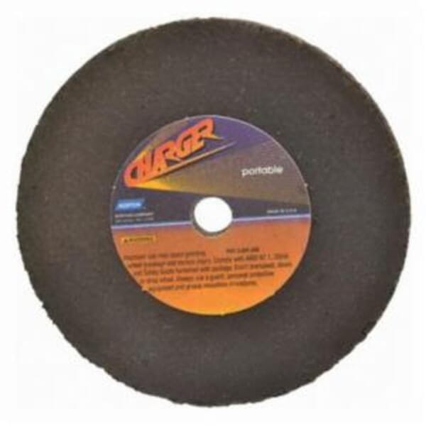 NortonBlueFire 66253344098 NV Type 1 D-Side Portable Reinforced Snagging Wheel, 4 in Dia Max, 1/4 in THK, Straight Shape