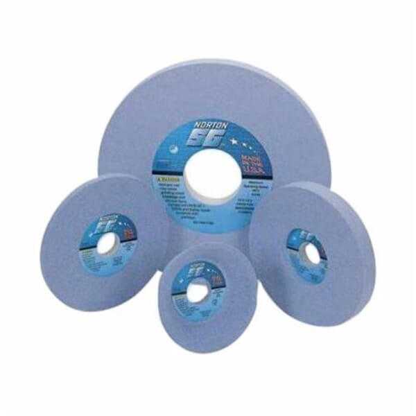 Norton Quantum 66253363974 5SG Straight Toolroom Wheel, 14 in Dia x 1 in THK, 5 in Center Hole, 60 Grit, Ceramic Alumina Abrasive