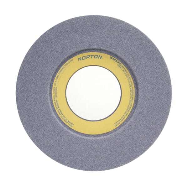 Norton 66253364300 32A 1-Side Recessed Toolroom Wheel, 14 in Dia x 1-1/2 in THK, 5 in Center Hole, 46 Grit, Aluminum Oxide Abrasive
