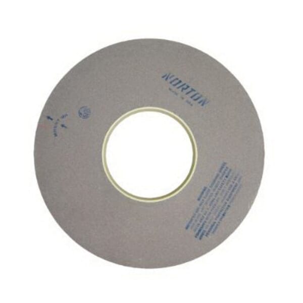 Norton 66253466719 64A Surface and Cylindrical Grinding Wheel, 18 in Dia x 2 in THK, 5 in Center Hole, 60 Grit, Aluminum Oxide Abrasive
