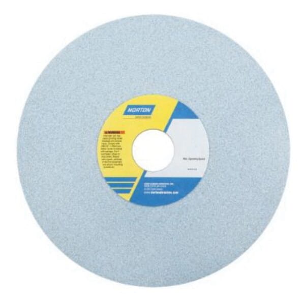 Norton 66253467007 5SG Straight Surface and Cylindrical Grinding Wheel, 16 in Dia x 1 in THK, 5 in Center Hole, 60 Grit, Ceramic Alumina Abrasive