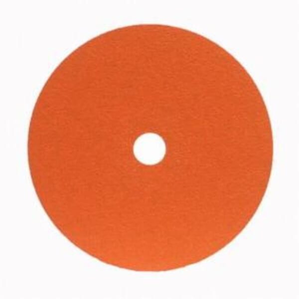 Norton Metalite 66254400705 F220 Heavy Duty Coated Abrasive Disc, 7 in Dia, 7/8 in Center Hole, 80 Grit, Medium Grade, Aluminum Oxide Abrasive, Center Mount Attachment