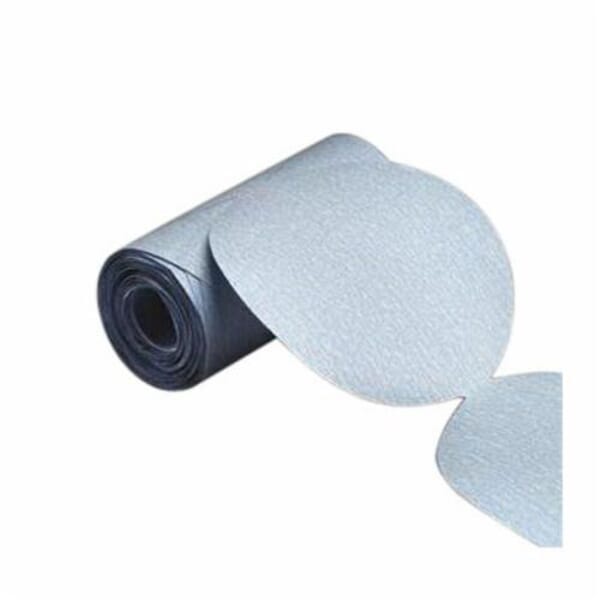 Norton DuriteNo-Fil 66254487444 A475 PSA Coated Abrasive Disc Roll, 5 in Dia Disc, P320 Grit, Extra Fine Grade, Silicon Carbide Abrasive, Paper Backing