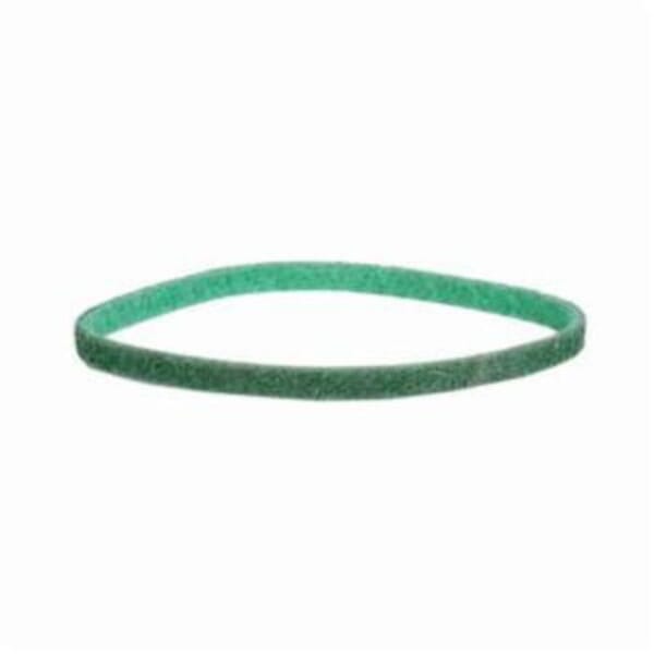 Norton Bear-Tex Rapid Prep 66254490859 Low Stretch Surface Conditioning Xtra Flexible Non-Woven Abrasive Belt, 1/2 in W x 24 in L, Fine Grade, Aluminum Oxide Abrasive, Green