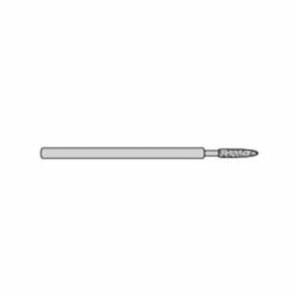 Norton 66260395510 Electroplated Round End Tapered Contour Tool, 1/8 in Dia x 2 in L Shank