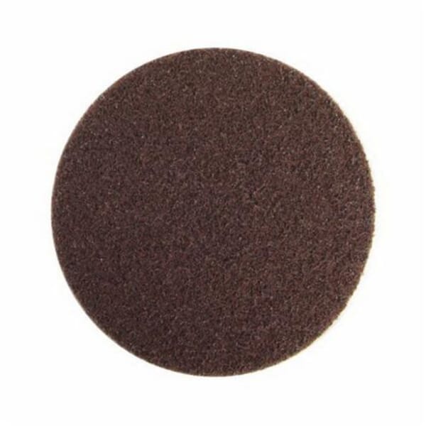 Norton Bear-Tex Rapid Prep 66261004435 Non-Woven Abrasive Hook and Loop Disc, 5 in Dia, 80 Grit, Coarse Grade, Aluminum Oxide Abrasive, Nylon Backing