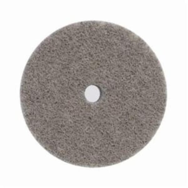 Norton Bear-Tex NEX Rapid Blend 66261014899 Non-Woven Unified Wheel, 3 in Dia, 3/8 in Center Hole, 1/4 in W Face, Fine Grade, Aluminum Oxide Abrasive