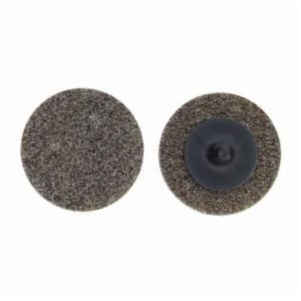 Norton Bear-Tex NEX Rapid Blend 66261014922 Quick-Change Non-Woven Unified Wheel, 3 in Dia, 1/8 in W Face, Coarse Grade, Aluminum Oxide Abrasive