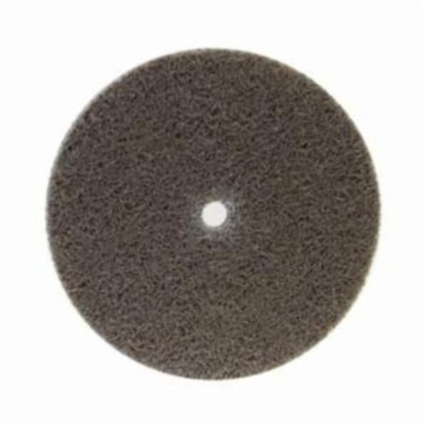 Norton Bear-Tex NEX Rapid Blend 66261014930 Non-Woven Unified Wheel, 3 in Dia, 1/4 in Center Hole, 1/4 in W Face, Medium Grade, Aluminum Oxide Abrasive
