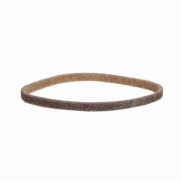 Norton Bear-Tex Rapid Prep 66261055312 Low Stretch Surface Conditioning Xtra Flexible Non-Woven Abrasive Belt, 1/2 in W x 24 in L, Coarse Grade, Aluminum Oxide Abrasive, Brown