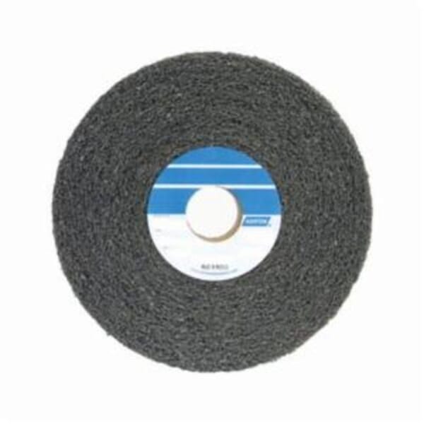 Norton Bear-Tex 66261058501 Convolute Non-Woven Abrasive Wheel, 4 in Dia x 1 in THK, 1 in Center Hole, Fine Grade