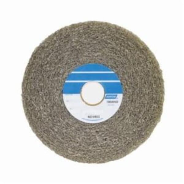 Norton Bear-Tex 66261058550 Convolute Non-Woven Abrasive Wheel, 6 in Dia, 1 in Center Hole, 1 in W Face, Medium Grade, Aluminum Oxide Abrasive