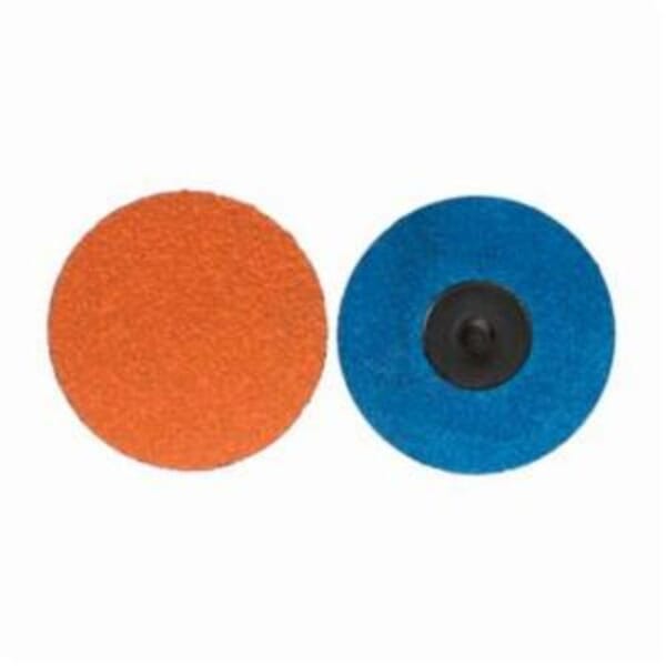 Norton Blaze 66261058705 F980 Heavy Duty Quick-Change Coated Abrasive Disc, 2 in Dia, 1/4 in Center Hole, 50 Grit, Coarse Grade, Premium Ceramic Alumina Abrasive, Type TR (Type III) Attachment