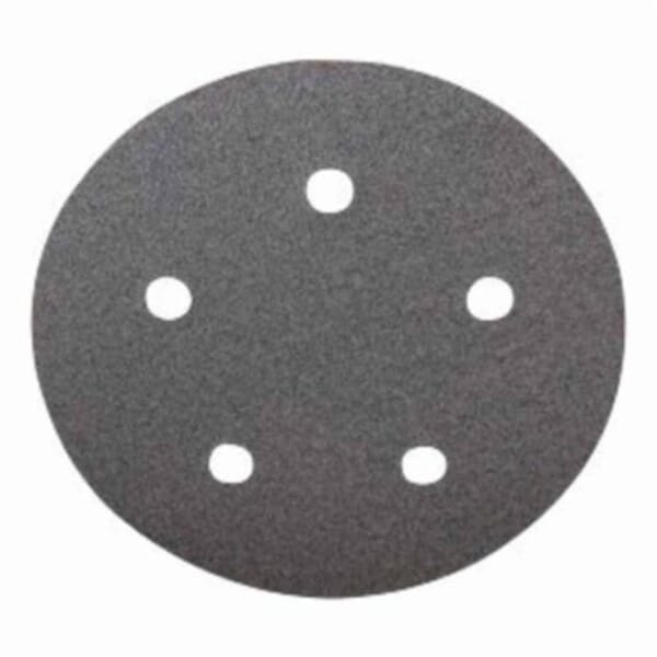 Norton No-Fil Adalox 66261131575 A275OP Hook and Loop Disc, 5 in Dia, P320 Grit, Extra Fine Grade, Aluminum Oxide Abrasive, Latex Paper Backing