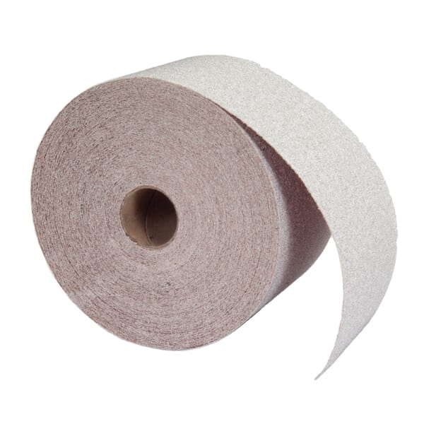 Norton 66261131688 OP A275 Coated Abrasive Roll, 45 yd L x 2-3/4 in W, 150 Grit, Fine Grade, Aluminum Oxide Abrasive, Anti-Loading Paper Backing
