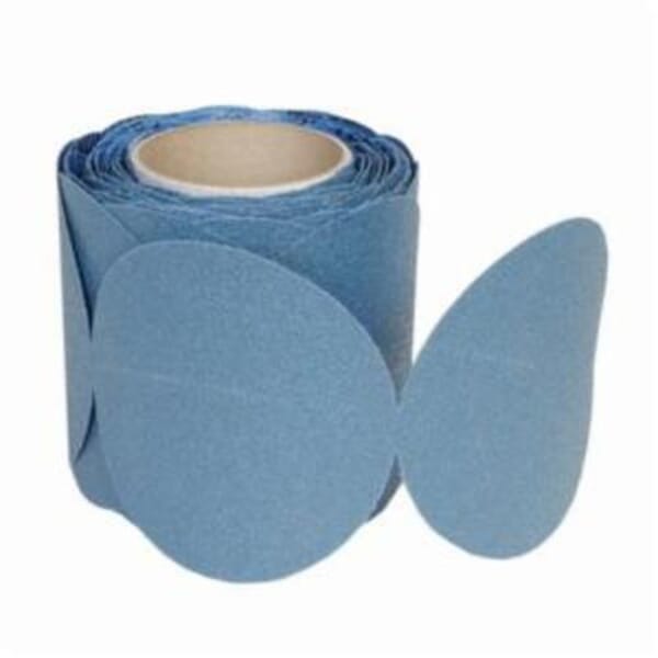 NortonBlueFireNorZon 66261137309 H822 Closed-Coated Abrasive Disc Roll, 5 in Dia Disc, 80 Grit, Medium Grade, Zirconia Alumina Abrasive, Paper Backing