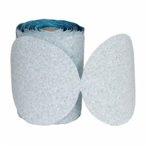 Norton Dry IceNo-Fil 66261140509 A975 PSA Coated Abrasive Disc Roll, 6 in Dia Disc, P150 Grit, Fine Grade, Ceramic Alumina Abrasive, Paper Backing