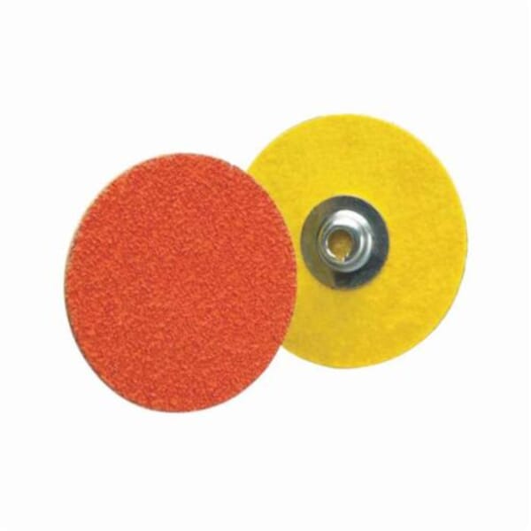 Norton Blaze 66261162333 R980P Heavy Duty Coated Abrasive Quick-Change Disc, 3 in Dia, 80 Grit, Coarse Grade, Ceramic Alumina Abrasive, Type TS (Type II) Attachment