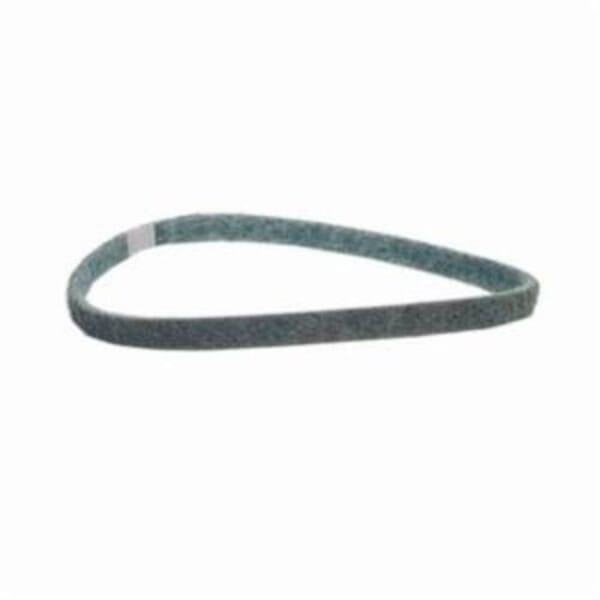 Norton Bear-Tex Rapid Prep 66623336005 Low Stretch Surface Conditioning Xtra Flexible Non-Woven Abrasive Belt, 1 in W x 21 in L, Medium Grade, Aluminum Oxide Abrasive, Maroon