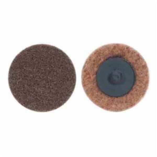 Norton Rapid Prep 66623340023 Non-Woven Abrasive Quick-Change Disc, 1 in Dia, 50 Grit, Coarse Grade, Aluminum Oxide Abrasive, Type TR (Type III) Attachment