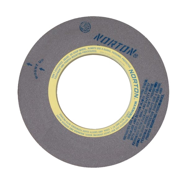 Norton 69083166708 64A Centerless Grinding Wheel, 24 in Dia x 3 in THK, 12 in Center Hole, 60 Grit, Aluminum Oxide Abrasive