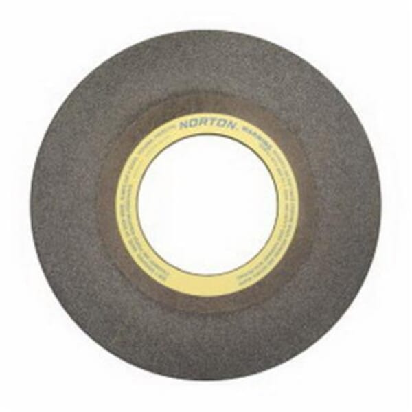 Norton 69210421414 NZC Type 01 Floorstand Snagging Wheel, 30 in Dia x 2 in THK, 12 in Center Hole, 14 Grit, Silicon Carbide/Zirconia Alumina Abrasive