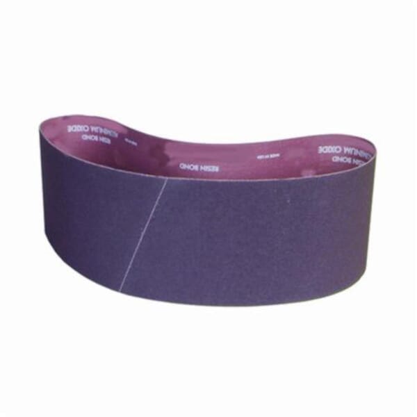 Norton Metalite 78072722095 R228 Narrow Coated Abrasive Belt, 4 in W x 36 in L, 60 Grit, Coarse Grade, Aluminum Oxide Abrasive, Cotton Backing