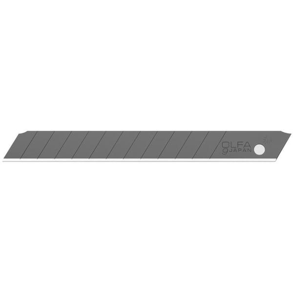 OLFA ABB-50B Ultra-Sharp Precision Blade, Carbon Tool Steel, Snap-Off Blade, 3-5/16 in L x 3/8 in W Blade, Compatible With: 9 mm Utility Knives, 0.015 in THK