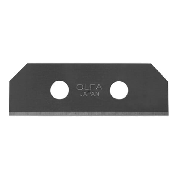 OLFA SKB-8/10B 90 deg Edge General Purpose Replacement Safety Knife Blade, Carbon Tool Steel, 2-1/8 in L x 3/4 in W Blade, Compatible With: SK-8 and 2FTY3 Safety Knives, 0.015 in THK