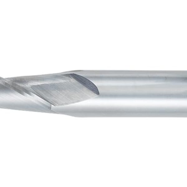 OSG 402-0625 Center Cutting Regular Length Single End Standard Square End Mill, 1/16 in Dia Cutter, 3/16 in Length of Cut, 2 Flutes, 1/8 in Dia Shank, 1-1/2 in OAL, Uncoated
