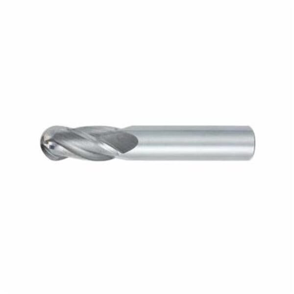 OSG 404-0312-BN 404BN Ball End Center Cutting End Mill, 1/32 in Dia Cutter, 1/8 in Length of Cut, 4 Flutes, 1/8 in Dia Shank, 1-1/2 in OAL, Bright