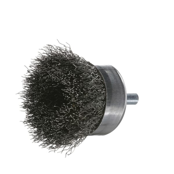 Osborn 0003207400 Light Duty Cup Brush, 2 in Dia Brush, 0.01 in Dia Filament/Wire, Crimped, Stainless Steel Fill