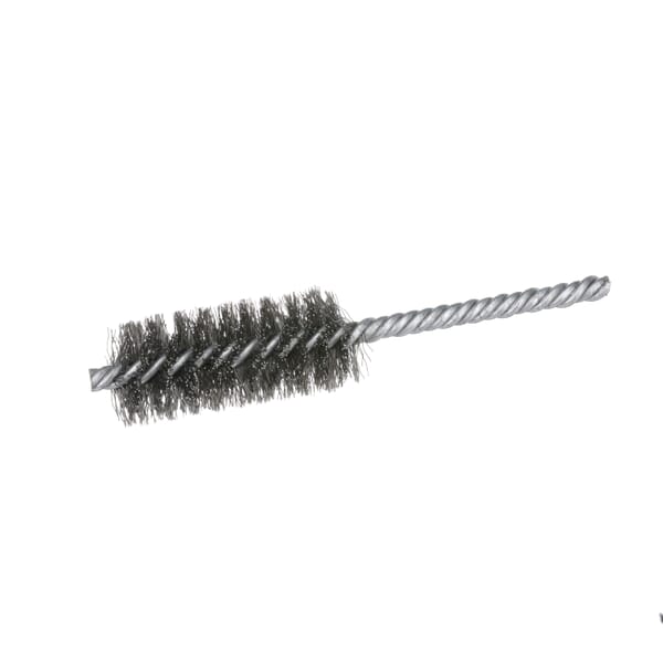 Osborn 0005103700 Crimped Wire Internal Tube Brush, 1-1/4 in Dia x 2-1/2 in L, 5 in OAL, 0.01 in Dia Filament/Wire, Carbon Steel Fill