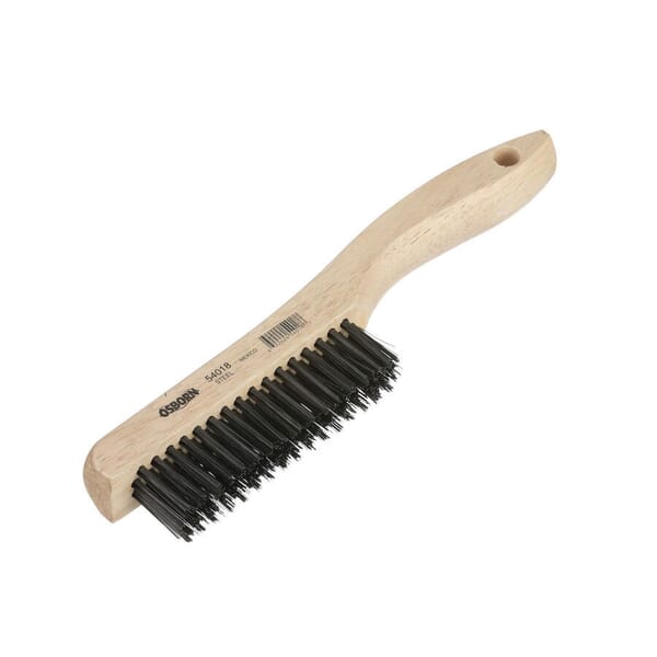 Osborn 0005403300 Scratch Brush, 5-1/4 in L Brush, 5/8 in W Block, 10 in OAL, 1-1/8 in L Steel Trim