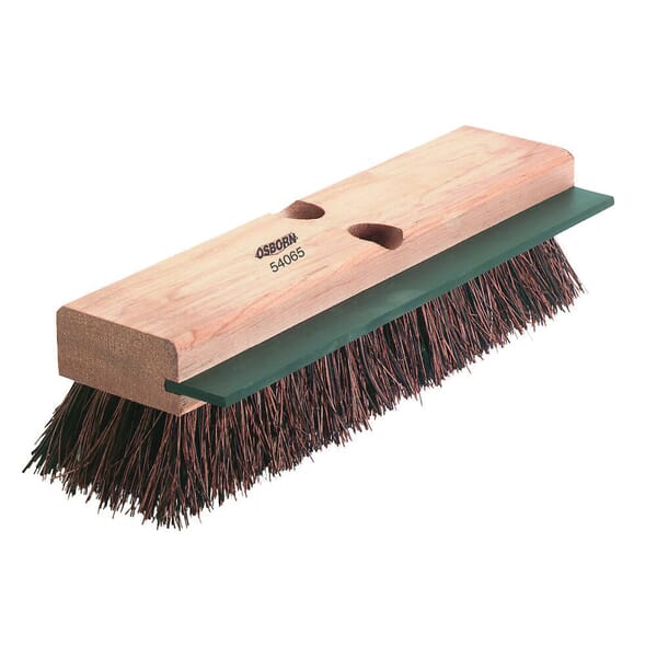 Osborn 0005406700 Deck Scrub Brush, 10 in L x 2-7/8 in W Brush, 2 in L Palmyra Trim