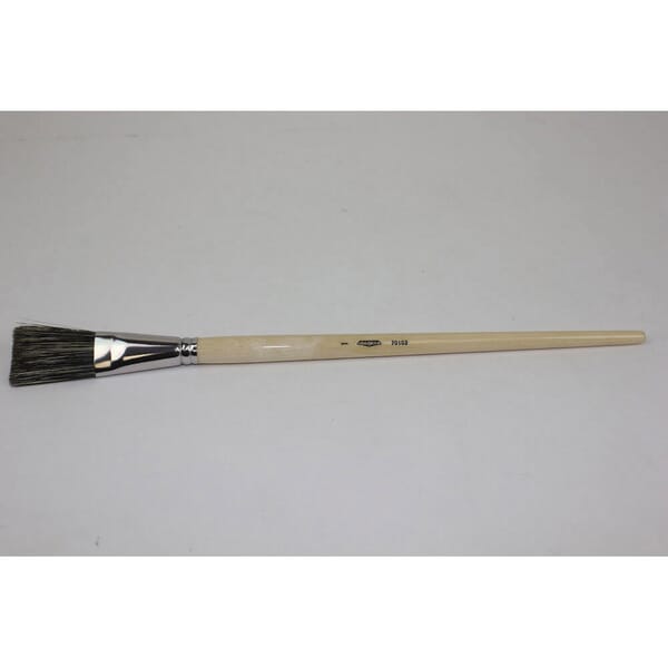 Osborn 0007010300 Chiseled Edge Artist Brush, 13-1/2 in OAL, 1 in Bristle Brush, Lacquered Walnut Wood Handle, Oil, Water Based