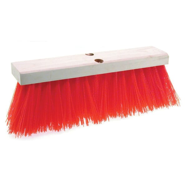 Osborn 0008126000 Economy Street Broom, 6-1/4 in L Trim, Red Palmyra Bristle