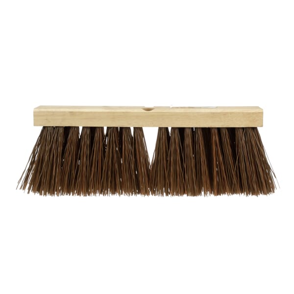 Osborn 0008126000 Economy Street Broom, 6-1/4 in L Trim, Red Palmyra Bristle