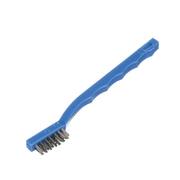Osborn 0008311100 Economy Small Cleaning Scratch Brush, 3/8 in W Brush, 7-1/4 in OAL, 7/16 in L Stainless Steel Trim