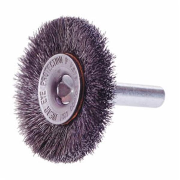 Osborn 11237 Wheel Brush, 2-1/2 in Dia Brush, 0.014 in Dia Crimped Filament/Wire