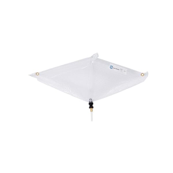 PIG TLS552-CL Square Roof Leak Diverter, 2.5 ft L x 2.5 ft W, PVC/Polyester, Clear, Hanging Straps Mount